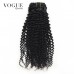 Clip In Human Hair Extensions Kinky Curly 100% Human Brazilian Hair Natural Black Hair